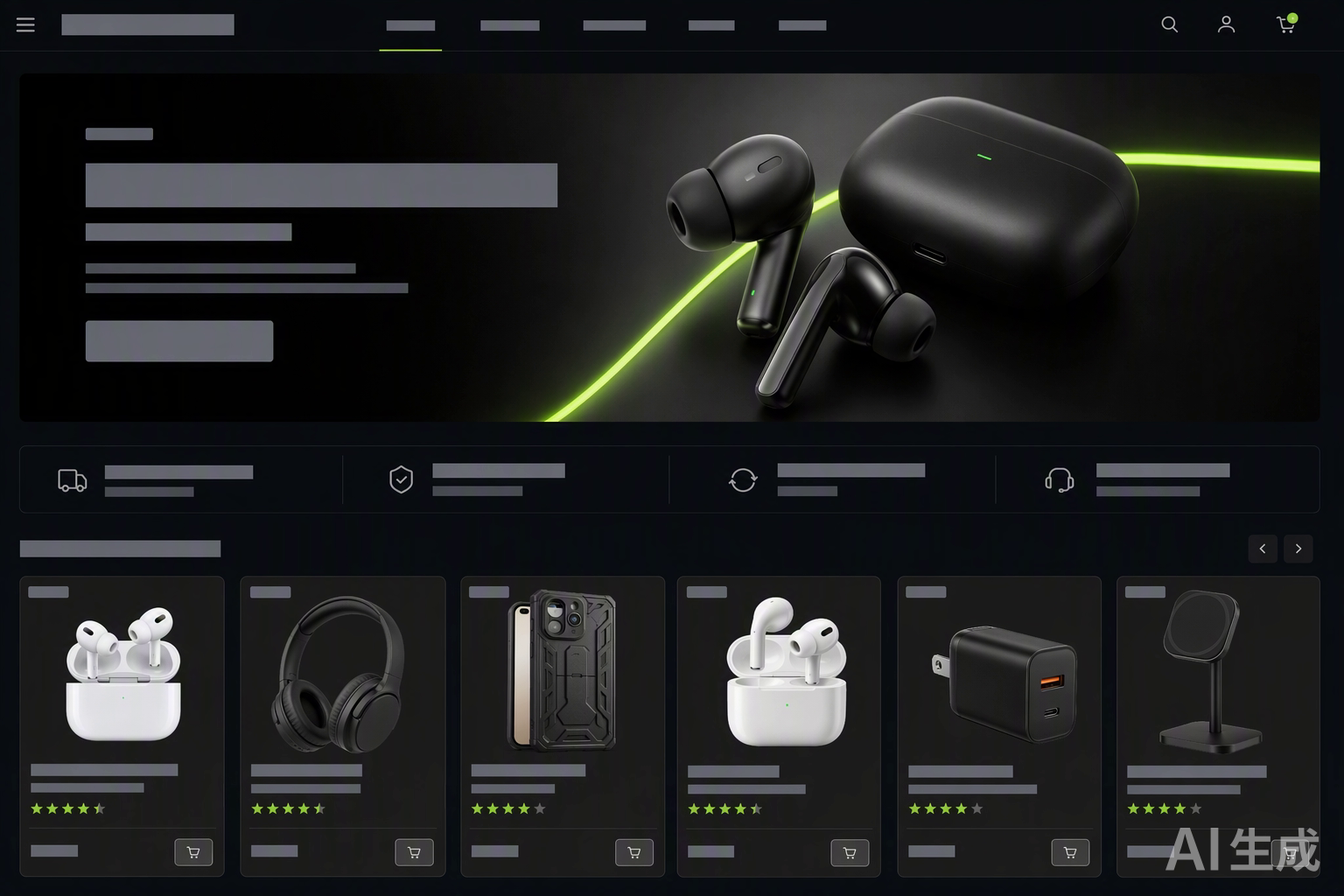 VOLTA TECH 数码配件品牌独立站首页截图